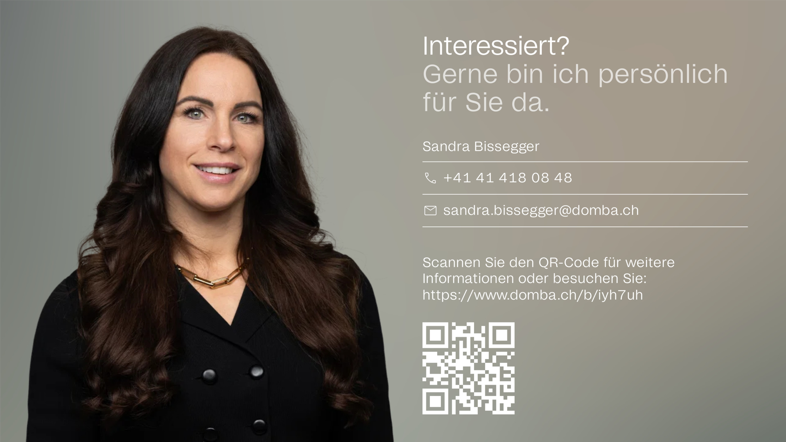 Gerne bin ich persönlich für Sie da. Gerne bin ich persönlich für Sie da.