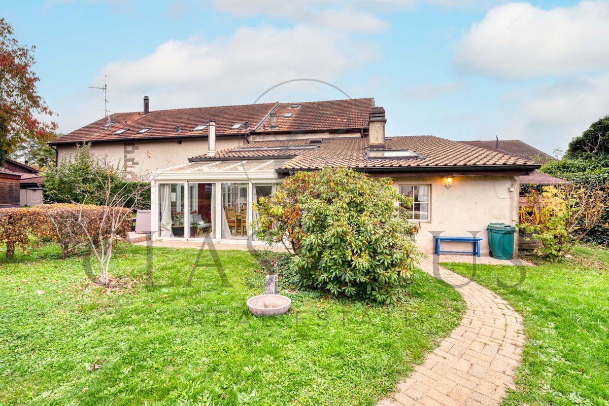 Espace extérieur avec terrasse vitrée et chemin pavé. Espace extérieur avec terrasse vitrée et chemin pavé.