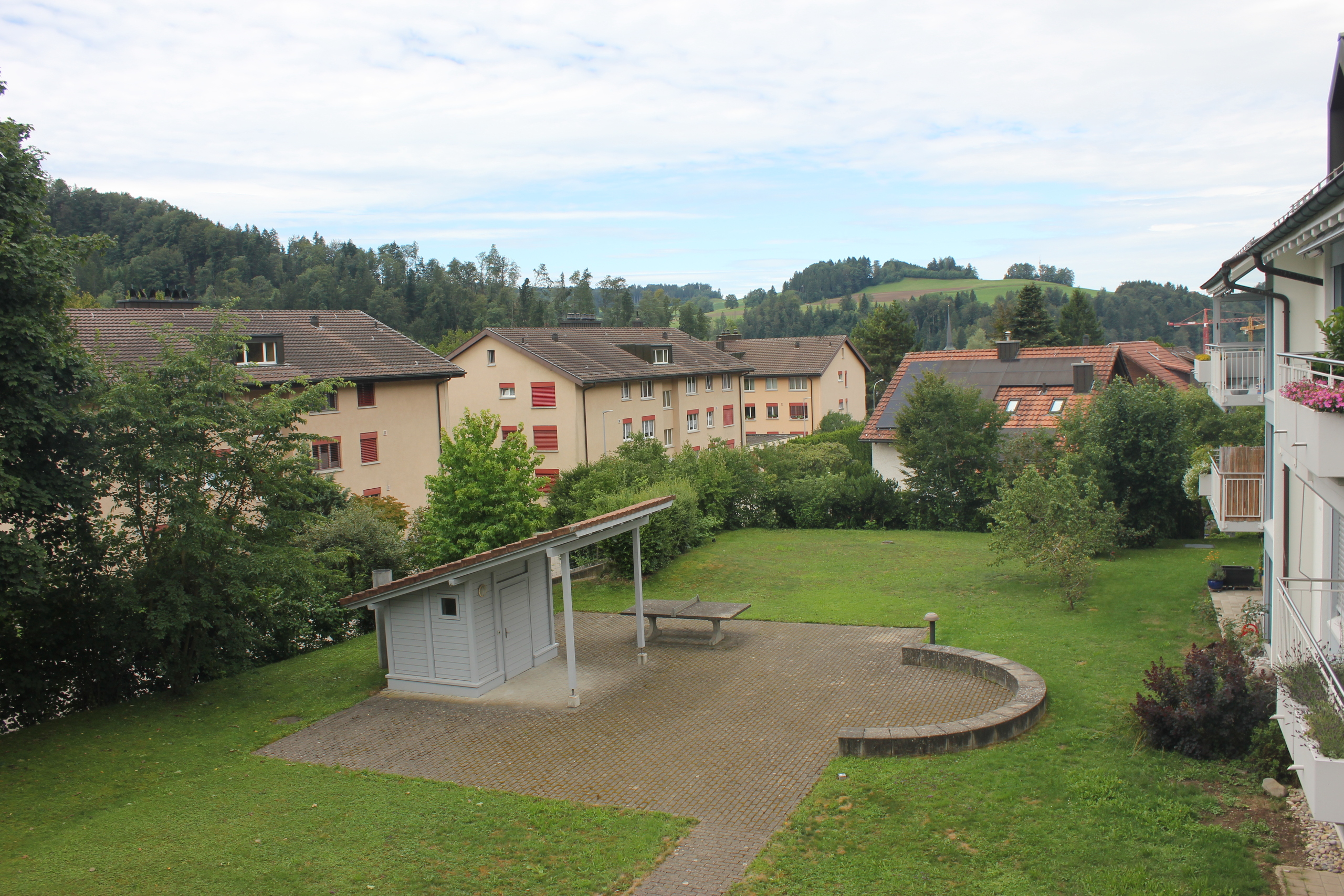 Aussicht mit Spielplatz