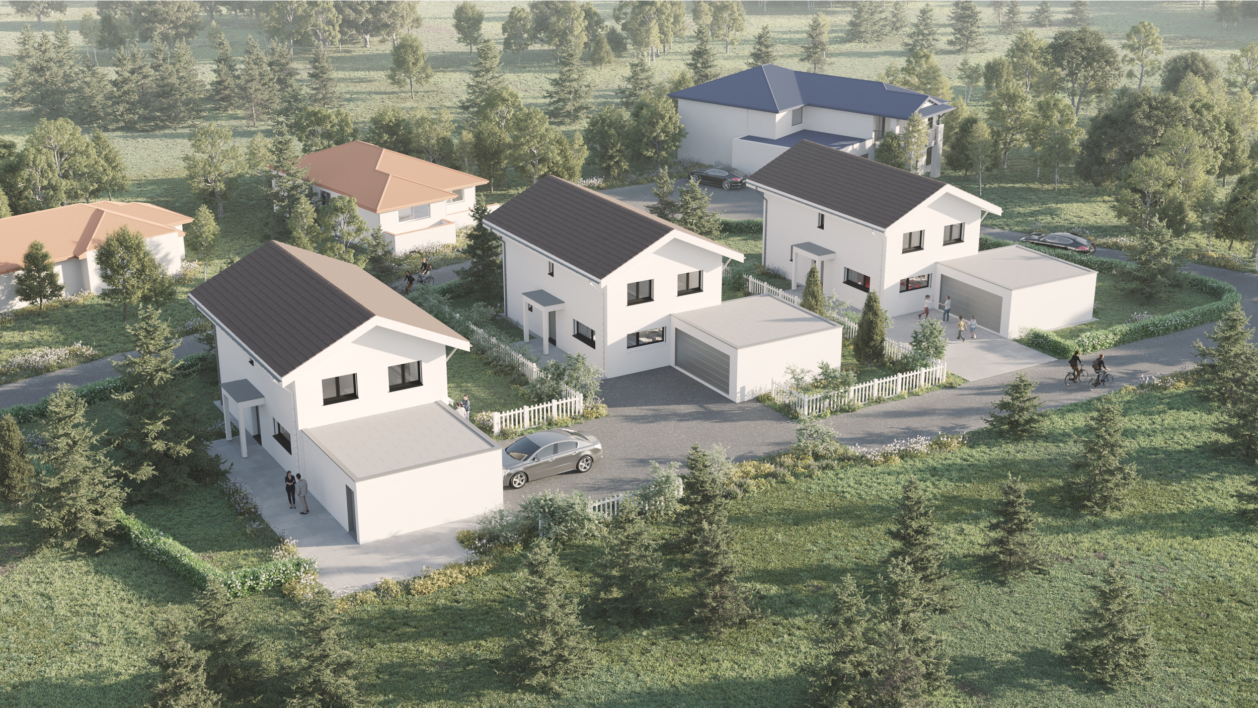 Nous réalisons et vendons le bien de vos rêves. Nous achetons des terrains dans le grand Fribourg et alentour (aussi des terrains de grande envergure) avec et sans permis de construire. Avec notre team de professionnel, nous vous assurons un conseil personnalisé selon vos besoins. Toute offre est étudiée dans les plus brefs délais. Nous restons à votre entière disposition pour tout complément d'information.
