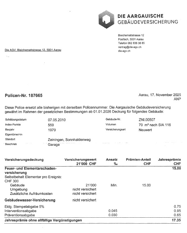 Gebäudeversicherung Gebäudeversicherung