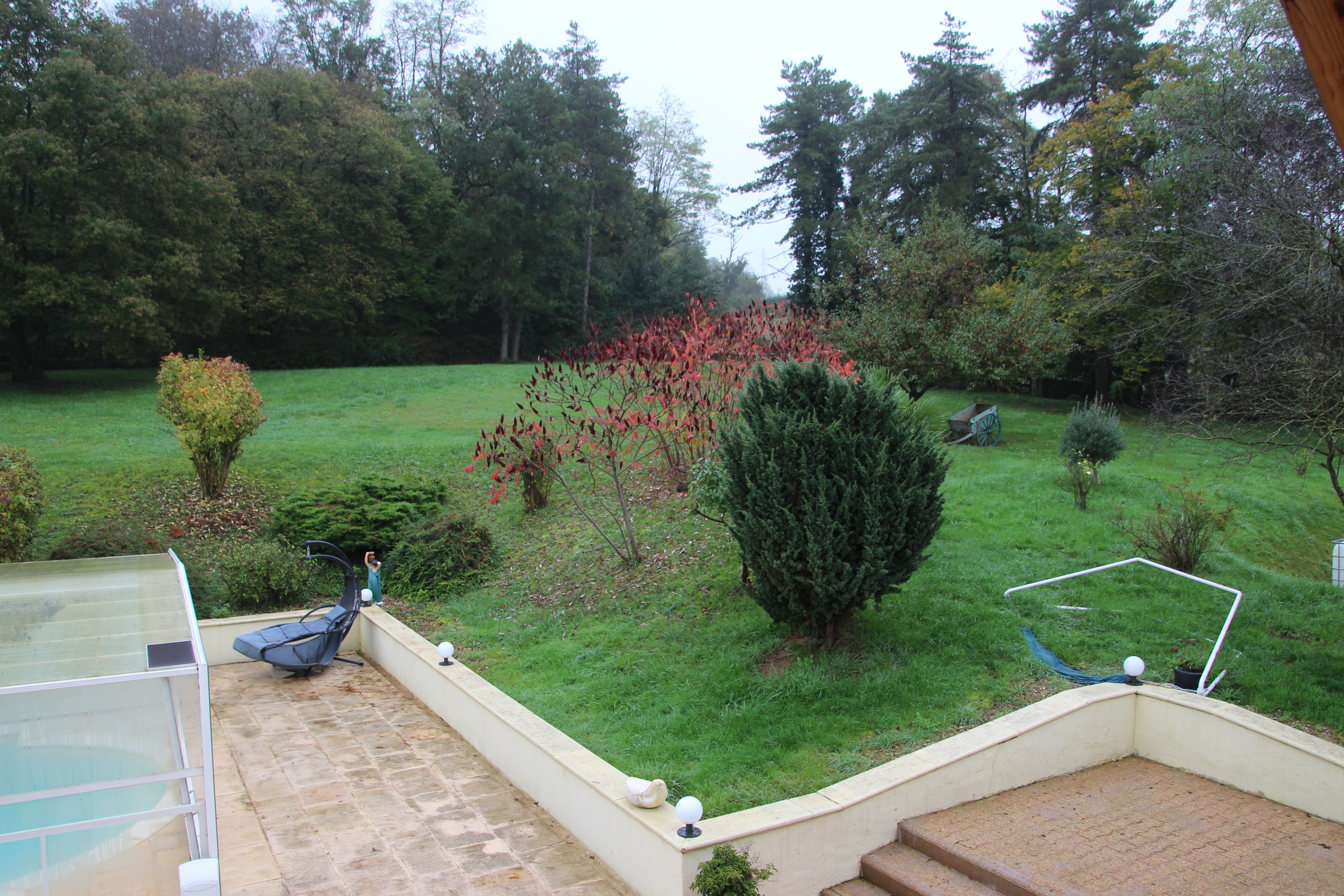 Vue du jardin depuis la terrasse du 1er Vue du jardin depuis la terrasse du 1er