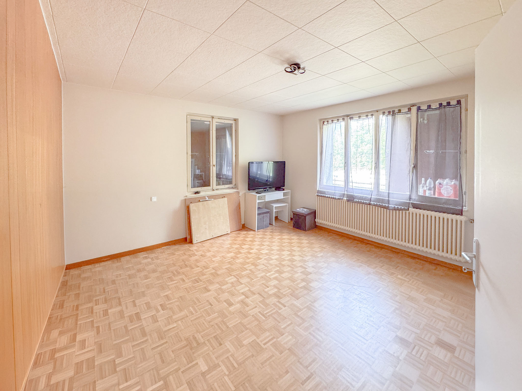 Appt loué au rez : 1 chambre