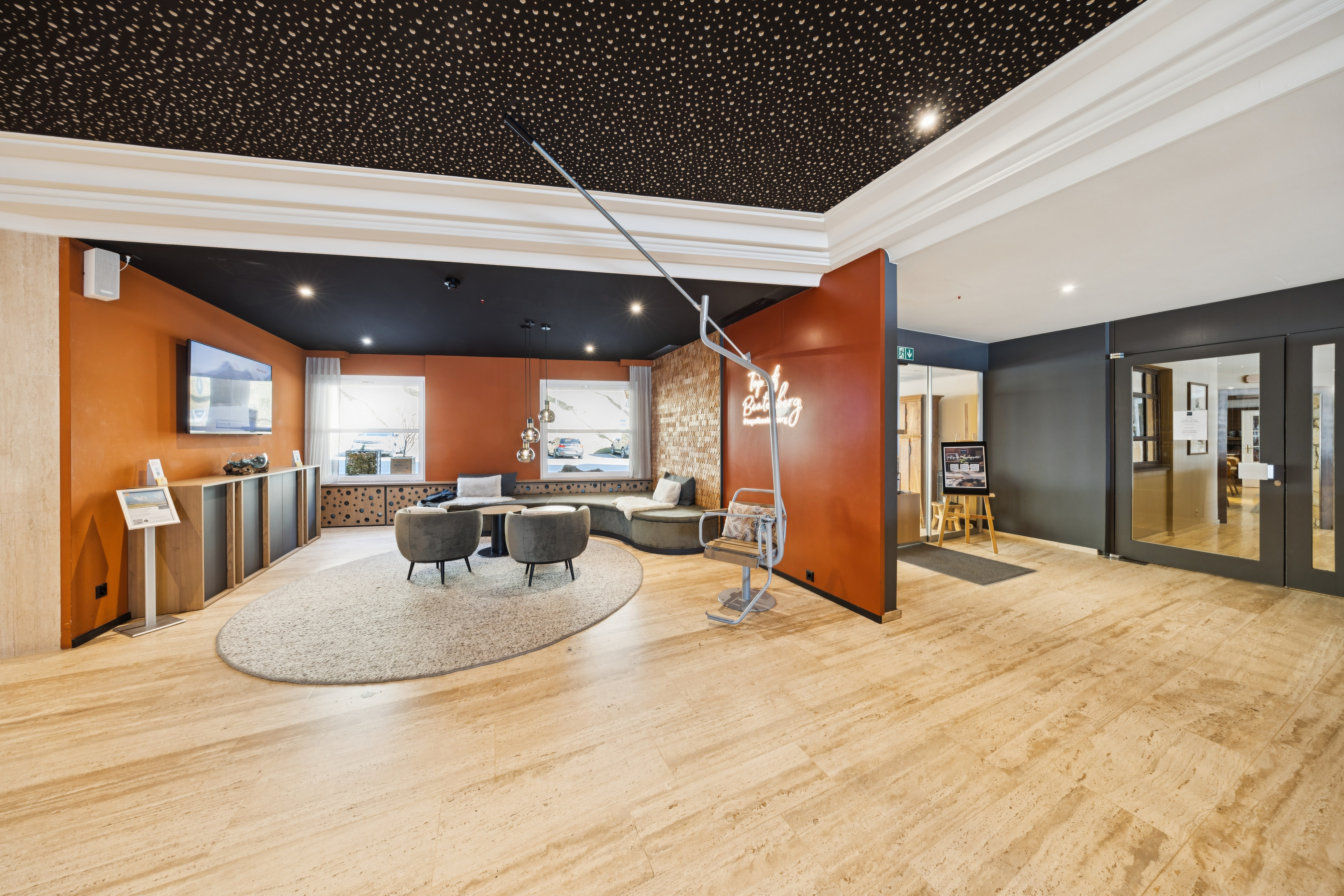 Un point de contact central pour les clients dans une ambiance élégante