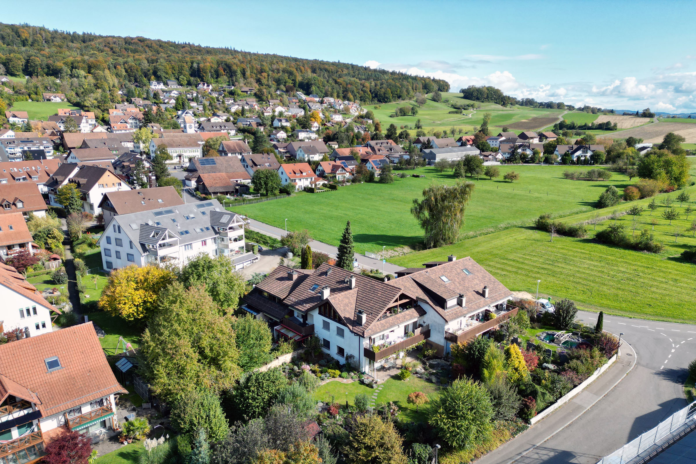 Die sympathische Wohnüberbauung an der Unterdorfstrasse