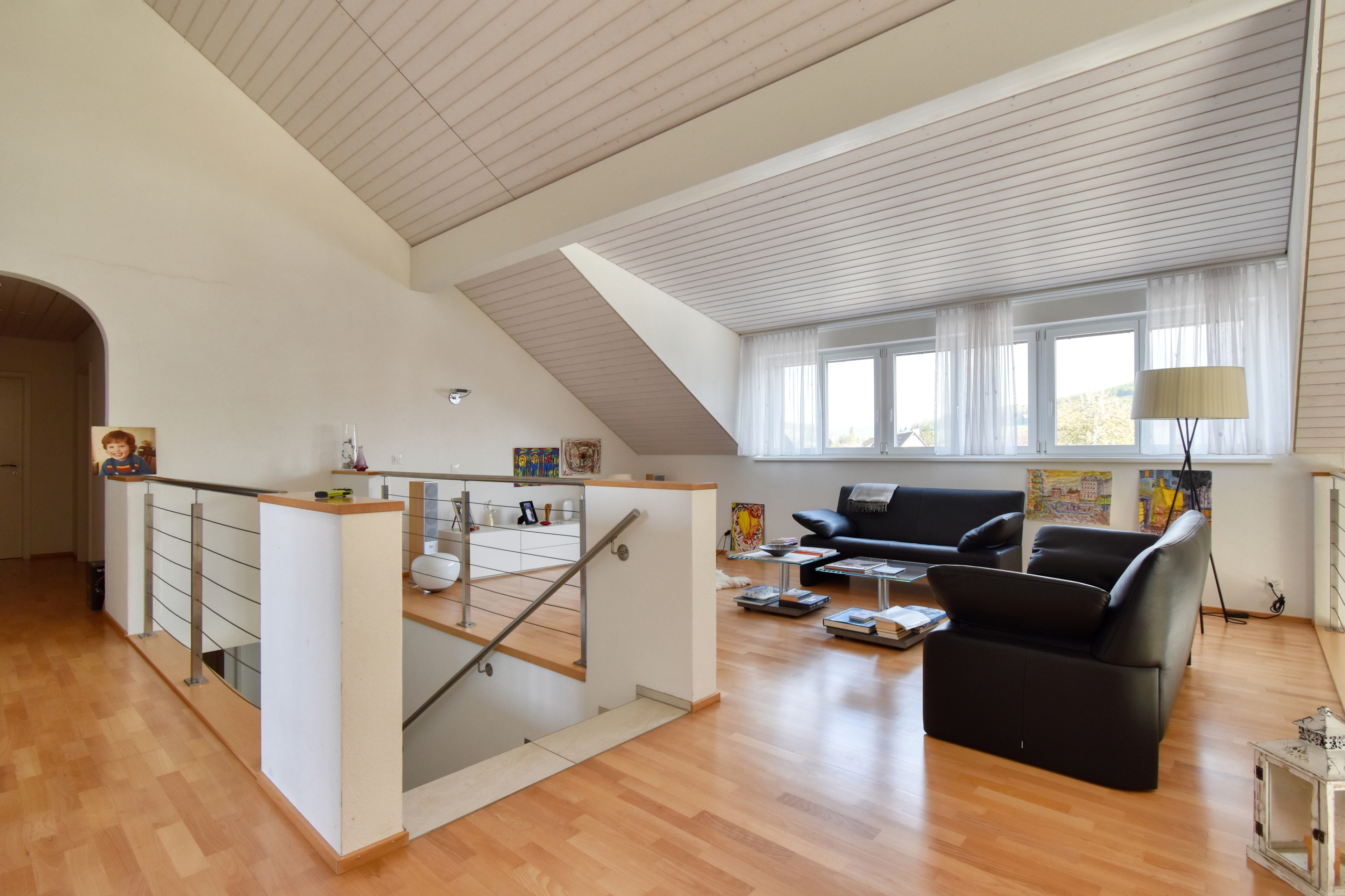 Galerie mit Wohnbereich 