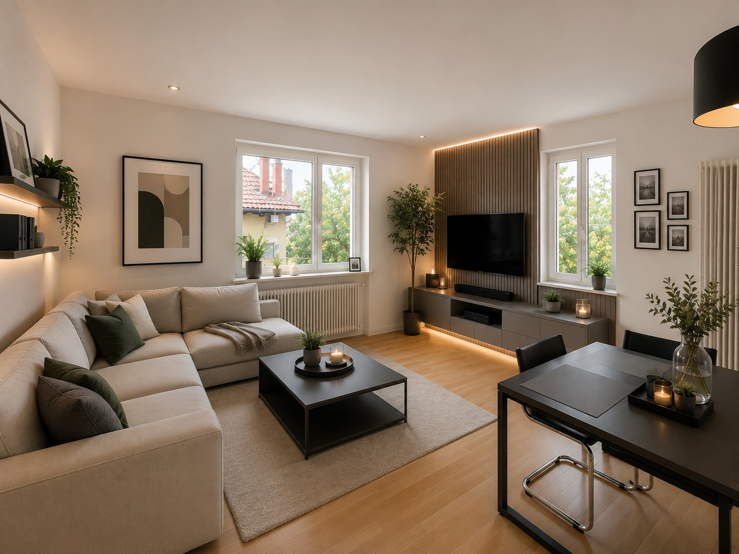 Wohnzimmer Erdgeschoss Visualisierung